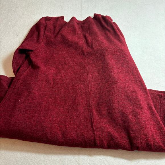 PEPPERMINT Brand Womens Burgundy Sweater Dress Size Large Rayon Spandex Blend LS - Picture 7 of 7